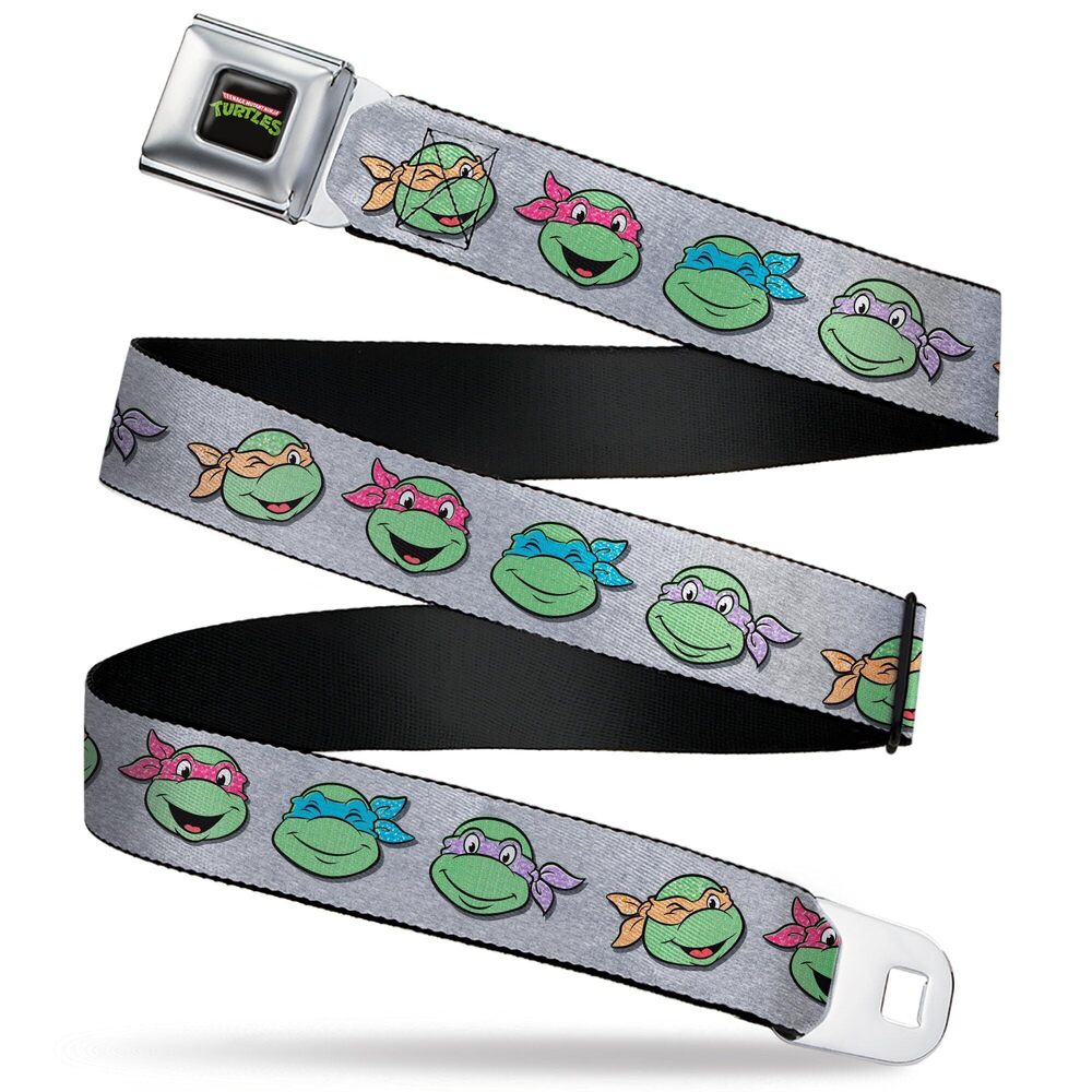 5671 Nickelodeon Belt, Seatbelt Buckle Belt, Teenage Mutant Ninja Turtles